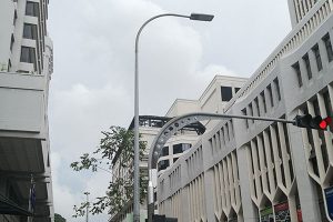 High Power 200W LED-strataj lumoj, Singapore Highway Avenue